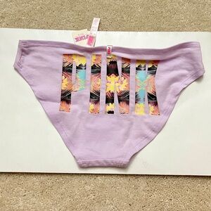 ‘13 NWT Victoria’s Secret PINK Purple Ruched Low Rise Bikini Panties VS Medium M